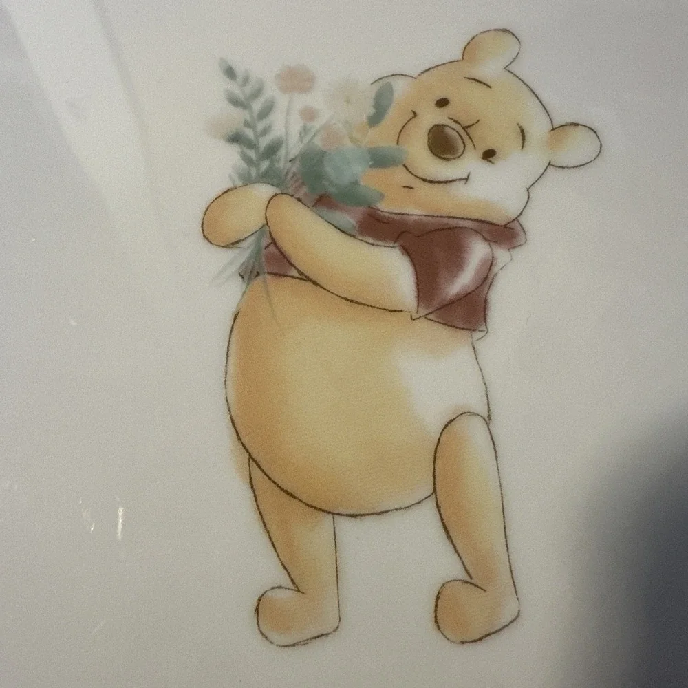DISNEY‎ Winnie the Pooh Green Misty Mornings Dinner Plate